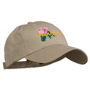 USA State Pennsylvania Flowers Embroidered Cotton Cap