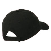 Peace Embroidered Pigment Dyed Cotton Cap