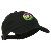 Peace Embroidered Pigment Dyed Cotton Cap