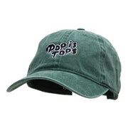 Pop is Tops Embroidered Washed Pigment Dyed Cap