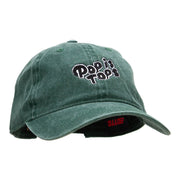 Pop is Tops Embroidered Washed Pigment Dyed Cap