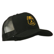 Police Badge Embroidered Mesh Cap