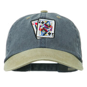 Gaming Pinochle Embroidered Washed Cap