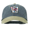 Gaming Pinochle Embroidered Washed Cap