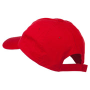 Peace Embroidered Pigment Dyed Cotton Cap