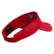 Pizza Man Embroidered Cotton Twill Sun Visor - Red OSFM