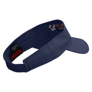 Pizza Man Embroidered Cotton Twill Sun Visor - Navy OSFM