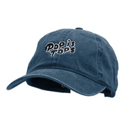 Pop is Tops Embroidered Washed Pigment Dyed Cap