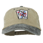 Gaming Pinochle Embroidered Washed Cap