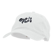 Pop is Tops Embroidered Washed Pigment Dyed Cap