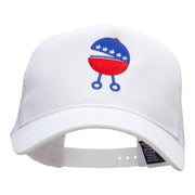 Quirky Patriotic Grill Embroidered PET Spun Mesh Cap