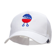 Quirky Patriotic Grill Embroidered PET Spun Mesh Cap