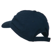 Peace Embroidered Pigment Dyed Cotton Cap