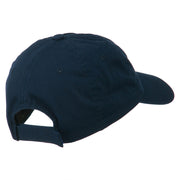 Peace Embroidered Pigment Dyed Cotton Cap