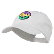 Peace Embroidered Pigment Dyed Cotton Cap