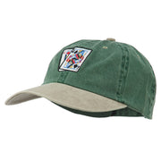 Gaming Pinochle Embroidered Washed Cap