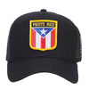 Puerto Rico Flag Shield Patched Mesh Cap