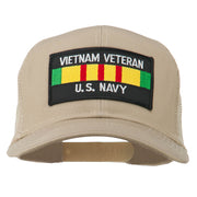 Vietnam Navy Veteran Patched Mesh Cap