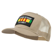 Vietnam Navy Veteran Patched Mesh Cap