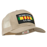 Vietnam Navy Veteran Patched Mesh Cap