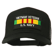 Vietnam Navy Veteran Patched Mesh Cap