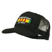 Vietnam Navy Veteran Patched Mesh Cap