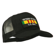 Vietnam Navy Veteran Patched Mesh Cap