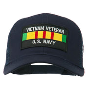 Vietnam Navy Veteran Patched Mesh Cap