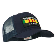 Vietnam Navy Veteran Patched Mesh Cap