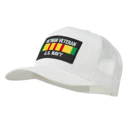 Vietnam Navy Veteran Patched Mesh Cap