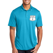 Road Sign 1 Keywest Highway Graphic Design PosiCharge Competitor Polo Tee Shirt