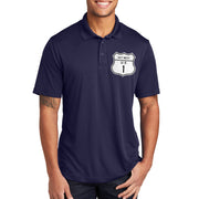 Road Sign 1 Keywest Highway Graphic Design PosiCharge Competitor Polo Tee Shirt