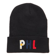 Philippines Embroidered Long Beanie