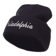 City of Philadelphia Embroidered Long Beanie