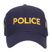 Police Embroidered Mesh Cap