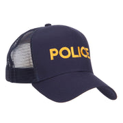 Police Embroidered Mesh Cap