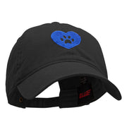 Paw Heart Logo Embroidered Cotton Twill Washed Cap