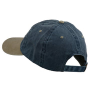 Wording of Grandpa Embroidered Washed Two Tone Cap