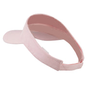 Hot Pink Ribbon Breast Cancer Embroidered Visor