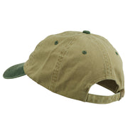 Wording of Grandpa Embroidered Washed Two Tone Cap