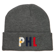 Philippines Embroidered Long Beanie