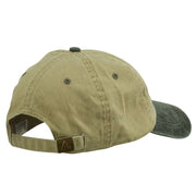 Wording of Grandpa Embroidered Washed Two Tone Cap