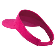 Hot Pink Ribbon Breast Cancer Embroidered Visor