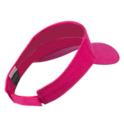 Hot Pink Ribbon Breast Cancer Embroidered Visor