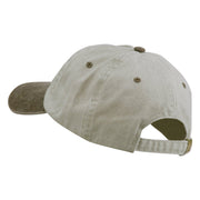 Wording of Grandpa Embroidered Washed Two Tone Cap