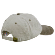 Wording of Grandpa Embroidered Washed Two Tone Cap