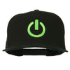 Power Icon Embroidered Snapback Cap