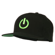 Power Icon Embroidered Snapback Cap