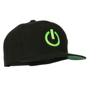 Power Icon Embroidered Snapback Cap