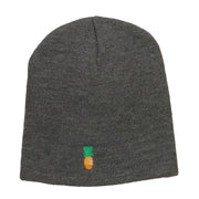 Mini Pineapple Embroidered Short Beanie